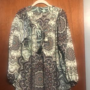 Long sleeve pullover blouse from NY& Company